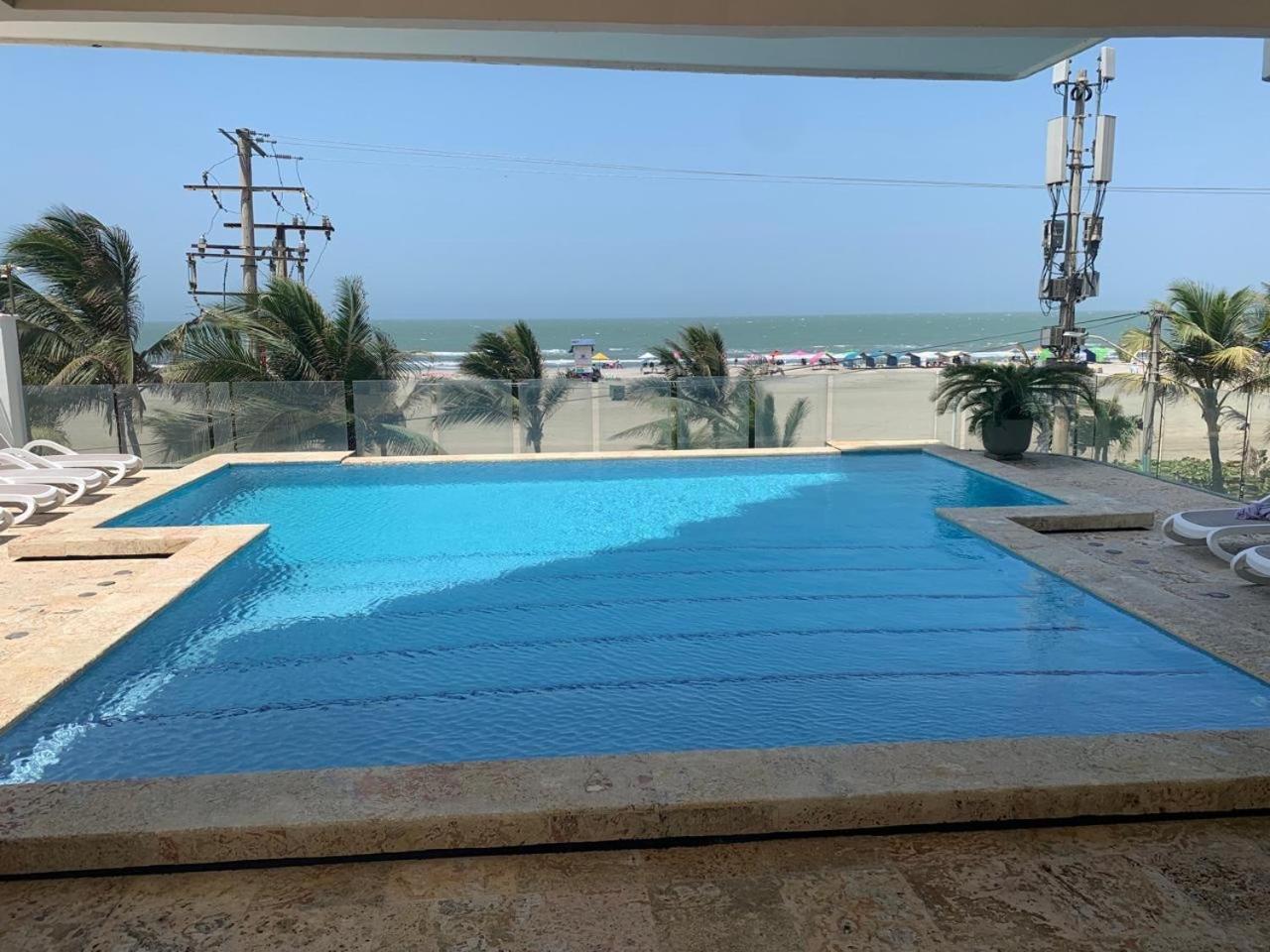Luxury Apartment, Sector Morros, Vista Y Salida Al Mar Edificio Sunshine Cartagena 外观 照片