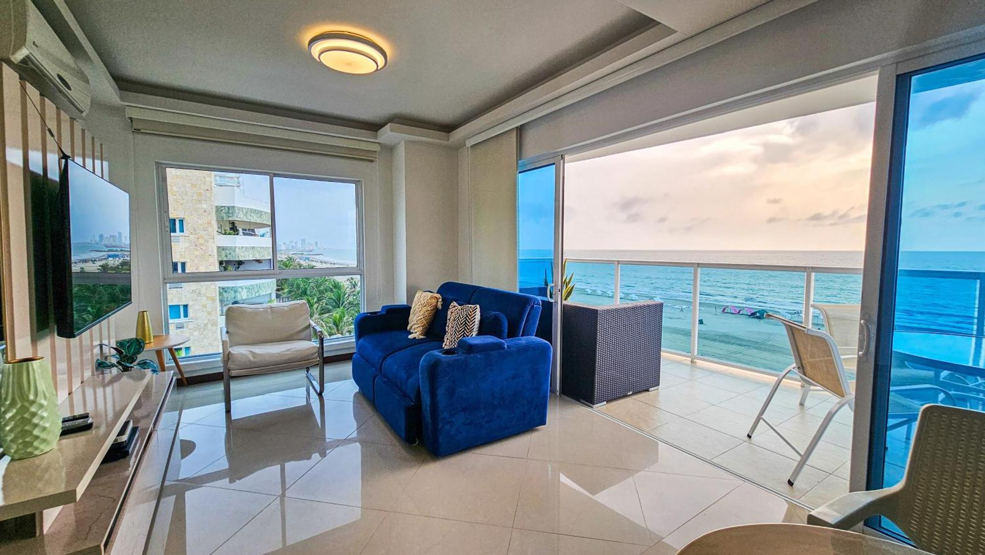 Luxury Apartment, Sector Morros, Vista Y Salida Al Mar Edificio Sunshine Cartagena 外观 照片