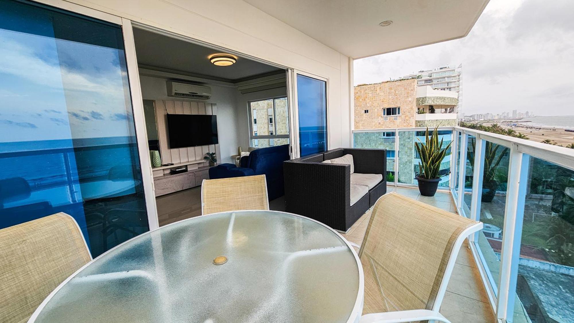 Luxury Apartment, Sector Morros, Vista Y Salida Al Mar Edificio Sunshine Cartagena 外观 照片